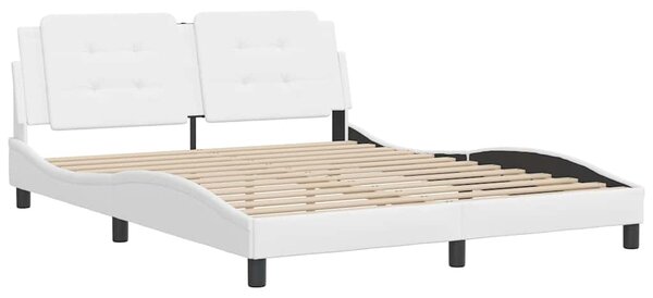Rám postele bez matrace Zadar bílý 160x200 cm umělá kůže 3208192