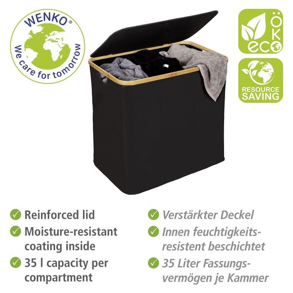 Látkový koš na prádlo 105 l Trio Ecori – Wenko