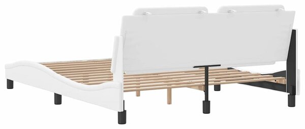 Rám postele bez matrace Zadar bílý 160x200 cm umělá kůže 3208192