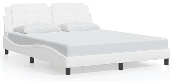 Rám postele bez matrace Zadar bílý 160x200 cm umělá kůže 3208192