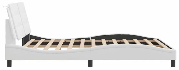Rám postele bez matrace Zadar bílý 160x200 cm umělá kůže 3208192