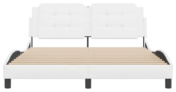 Rám postele bez matrace Zadar bílý 160x200 cm umělá kůže 3208192