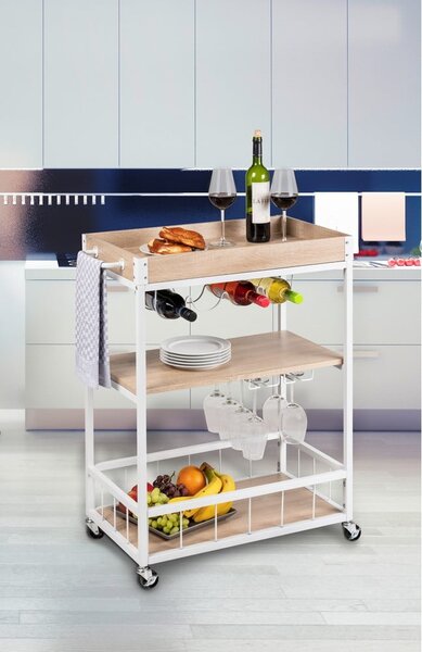 Servírovací stolek na kolečkách 40x80 cm Rustico – Wenko