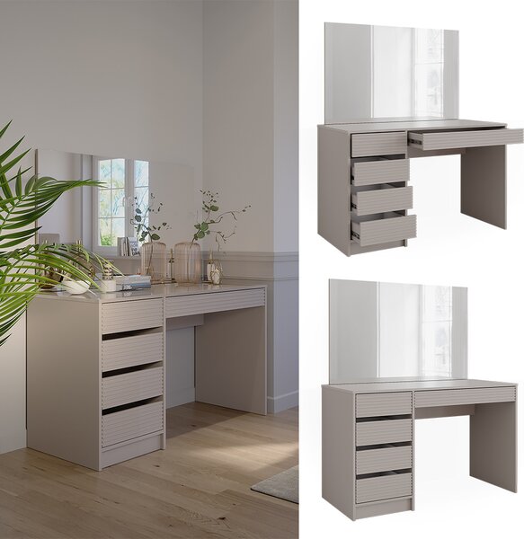 Toaletní stolek Vicco Sherry Kašmír 120 cm se zrcadlem, Model 51673