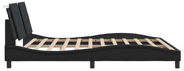 Rám postele bez matrace Zadar černý 180x200 cm umělá kůže 3208198