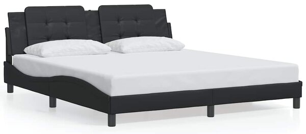Rám postele bez matrace Zadar černý 180x200 cm umělá kůže 3208198