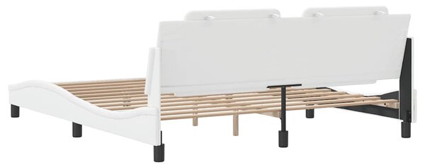 Rám postele bez matrace Zadar bílý 180x200 cm umělá kůže 3208199