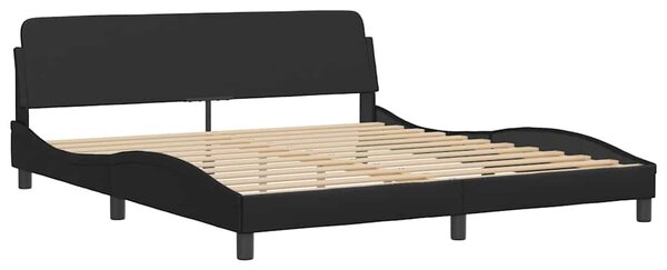 Rám postele bez matrace Zadar černý 180x200 cm umělá kůže 3208198