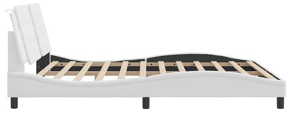 Rám postele bez matrace Zadar bílý 180x200 cm umělá kůže 3208199