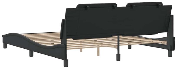 Rám postele bez matrace Zadar černý 180x200 cm umělá kůže 3208198