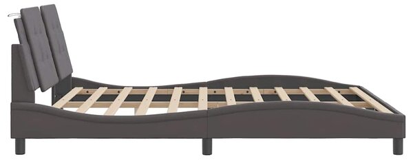 Rám postele bez matrace Zadar šedý 180x200 cm umělá kůže 3208201