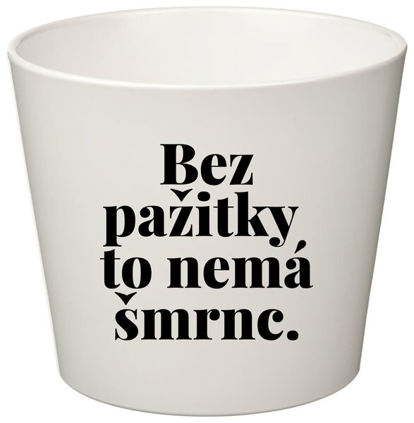 BEZ PAŽITKY TO NEMÁ ŠMRNC. - malý květináč