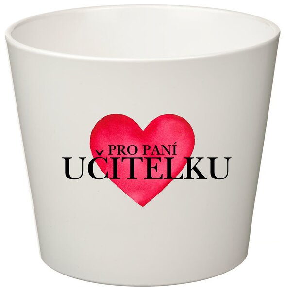 PRO PANÍ UČITELKU (SRDCE) - malý květináč