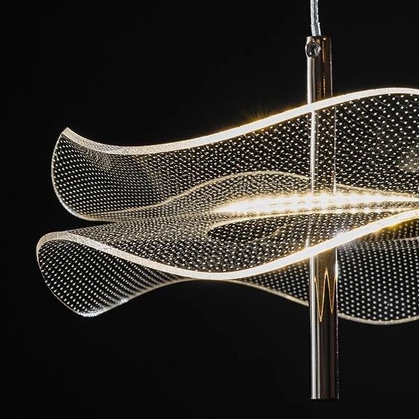 Altavola Design Mariposa závěsné svítidlo 1x6 W průhledná-růžové zlato LA102/P_3000K