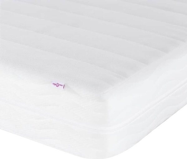 Postel s matrací Dover krémová 120 x 200 cm textil 3208369