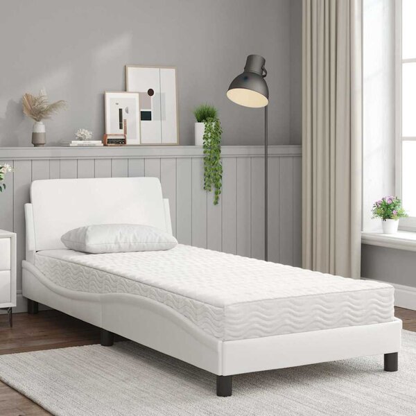 Postel s matrací Dover bílá 80 x 200 cm umělá kůže 3208298