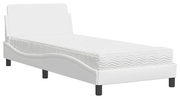 Postel s matrací Dover bílá 80 x 200 cm umělá kůže 3208298
