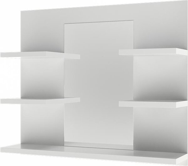 Koupelnová zrcadlová skříňka Vicco Wilbur Bílá 58.8 x 50 cm s policemi, Model 56239