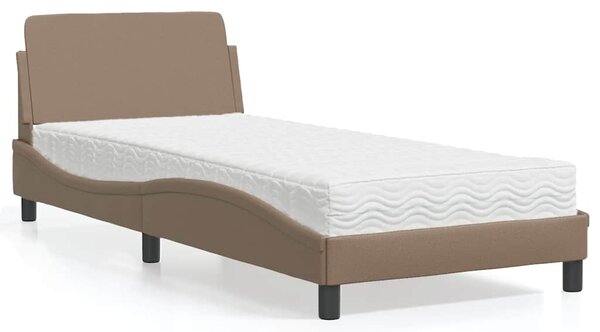 Postel s matrací Dover cappuccino 80 x 200 cm umělá kůže 3208301