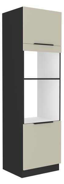 Kondela Skříňka na vestavnou troubu Araka 60 DPM-210 2F - kašmír/černá