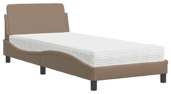 Postel s matrací Dover cappuccino 80 x 200 cm umělá kůže 3208301