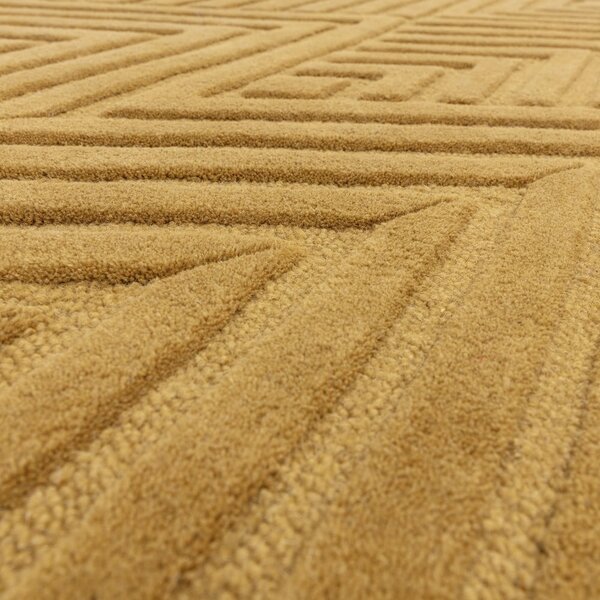 Okrově žlutý vlněný koberec 120x170 cm Hague – Asiatic Carpets