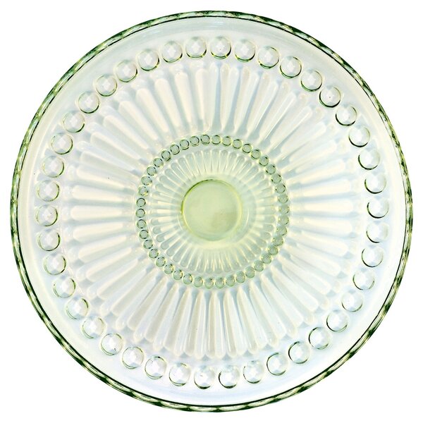 Skleněný talíř Alice Pale Green 18,5 cm