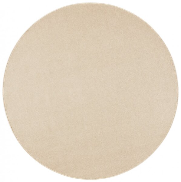 Hans Home | Kusový koberec Nasty 101152 Creme kruh, béžová - 133x133 (průměr) kruh