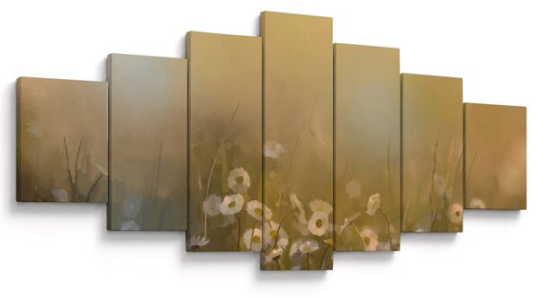 Obraz - Olejomalba sedmikrásek (210x100 cm)