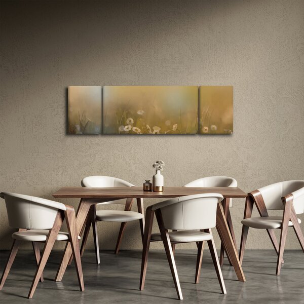 Obraz - Olejomalba sedmikrásek (170x50 cm)