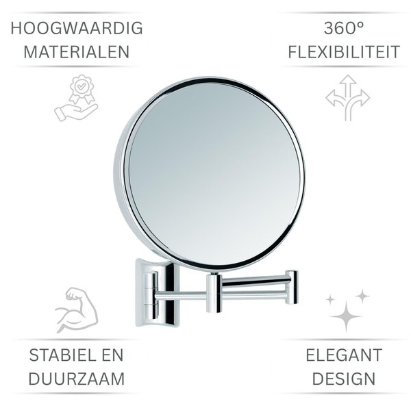 Imola 360° otočný make-up zrcadlo - Dvoubarevné s 3x a 7x zvětšením