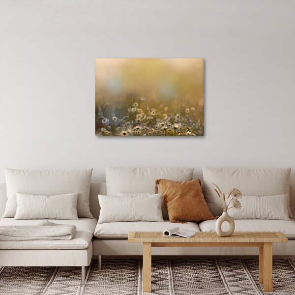Obraz - Olejomalba sedmikrásek (70x50 cm)
