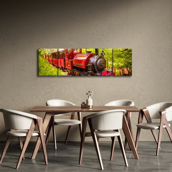 Obraz parního vlaku (170x50 cm)