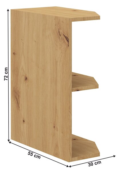 Kondela Dolní kuchyňská skříňka Lula 30 D ZAK BB - dub artisan