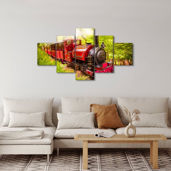 Obraz parního vlaku (125x70 cm)