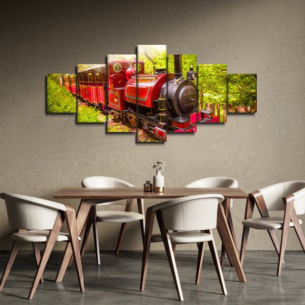 Obraz parního vlaku (210x100 cm)
