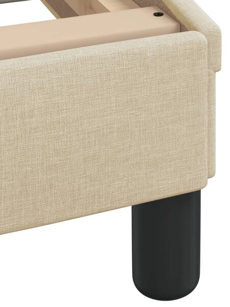 Postel s matrací Dover krémová 100 x 200 cm textil 3208349