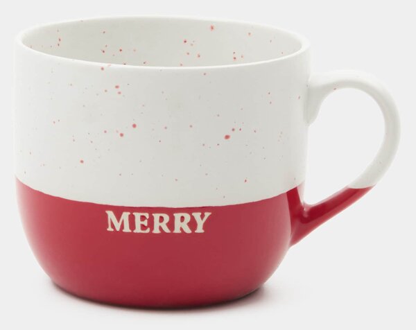 Sinsay - Vánoční hrnek s nápisem „Merry Christmas“ - pastelová růžová