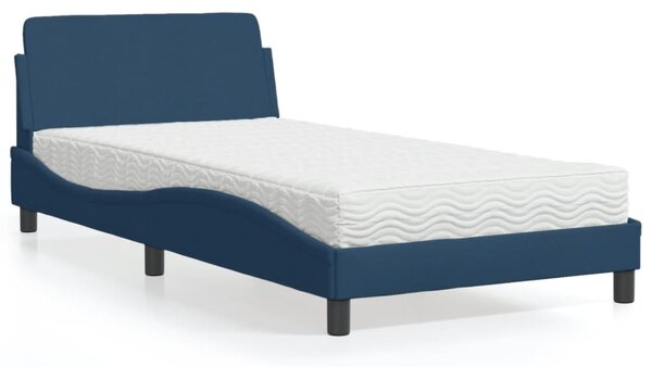 Postel s matrací Dover modrá 100 x 200 cm textil 3208350
