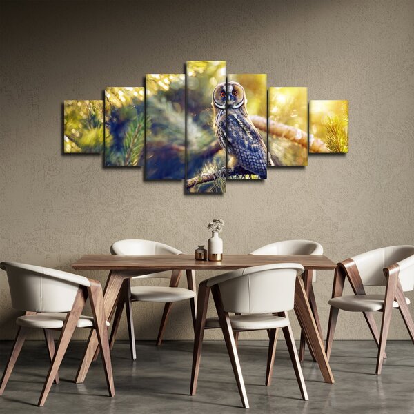 Obraz sovy na stromě (210x100 cm)