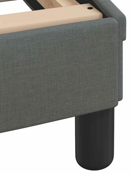 Postel s matrací Dover tmavě šedá 120 x 200 cm textil 3208365