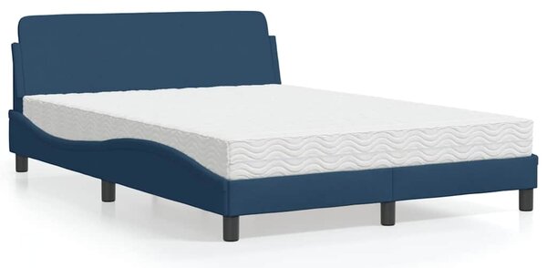 Postel s matrací Dover modrá 120 x 200 cm textil 3208370
