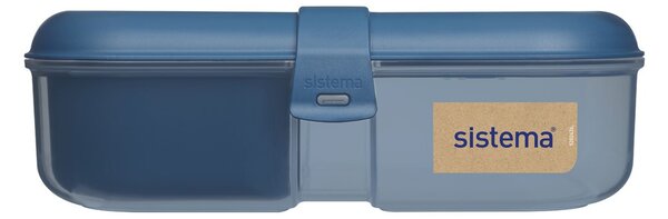 Set svačinového boxu s lahví - Svačinový box Ribbon 1,1 l a láhev Swift 480 ml, mix barev - SISTEMA Barva krabiček SISTEMA: Zelená