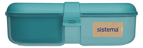 Set svačinového boxu s lahví - Svačinový box Ribbon 1,1 l a láhev Swift 480 ml, mix barev - SISTEMA Barva krabiček SISTEMA: Zelená