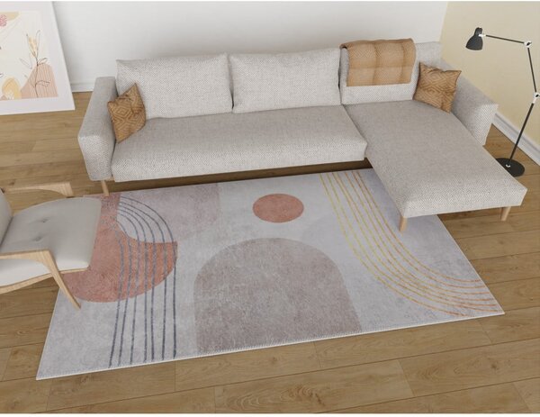 Pratelný koberec v oranžovo-krémové barvě 50x80 cm – Vitaus