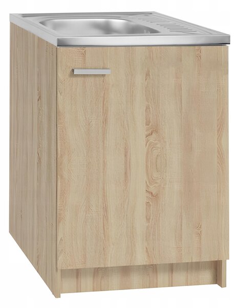 Stamar | Kuchyňská linka s dřezem, Sonoma, Syfon 60 cm, Slim