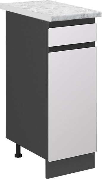 Spodní skříňka kuchyňské linky Vicco R-Line Bílá 30 cm PD Mramor, Model 46414