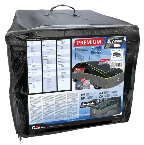 Compass Ochranná plachta proti kroupám PREMIUM SUV-VAN 530×205×160cm