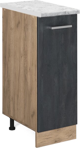 Lékárničková skříňka Vicco R-Line Černý beton 30 cm PD Mramor, Model 47562