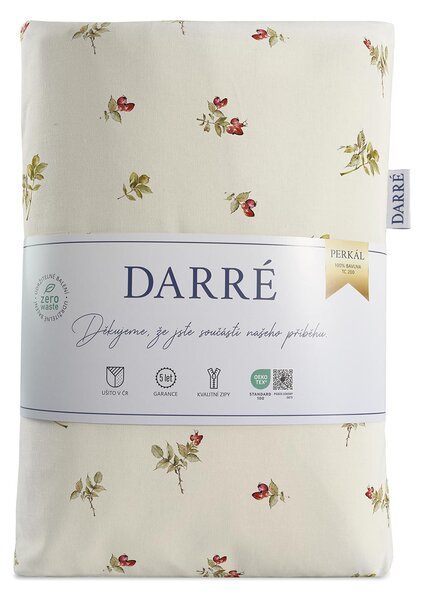 DARRÉ Perkálové bavlněné povlečení Šípky Velikost: 140 x 220 + 70 x 90